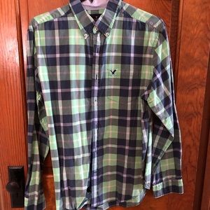 American Eagle button down shirt.